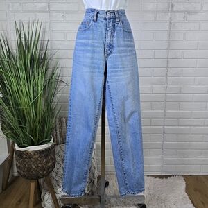 Vintage Pepe High Rise Full Length Mom Jean Size 28